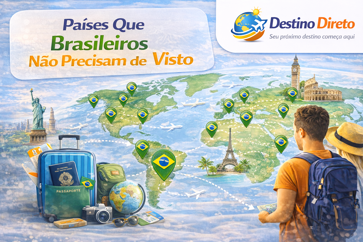 Países Que Brasileiros Não Precisam de Visto