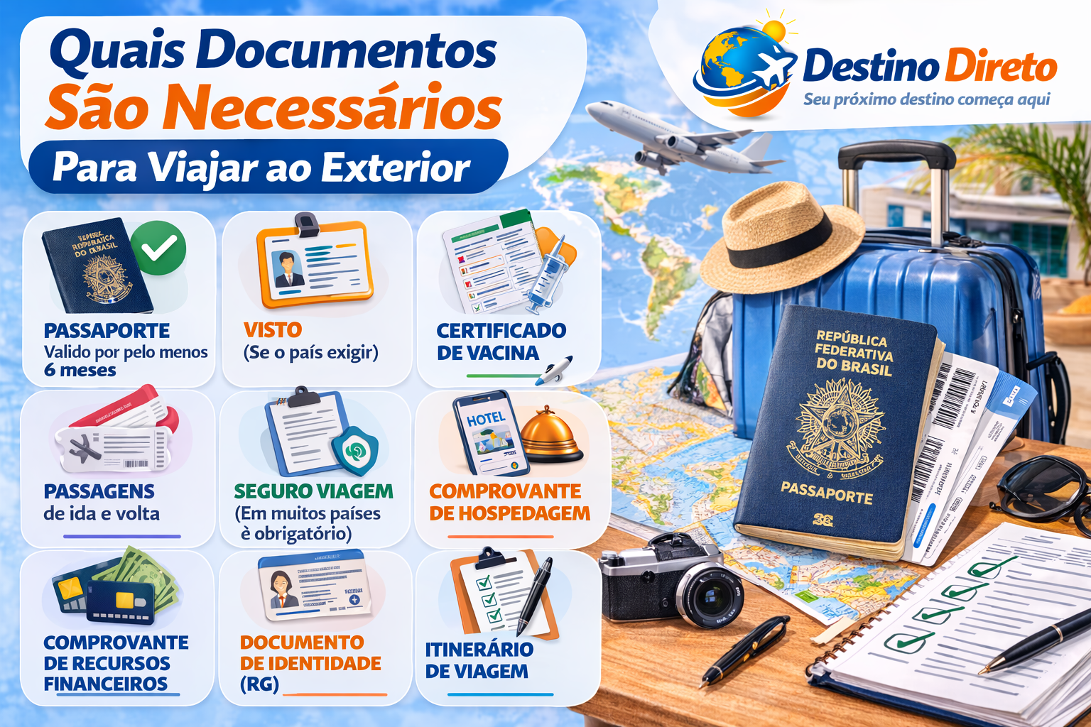 Quais Documentos São Necessários Para Viajar ao Exterior