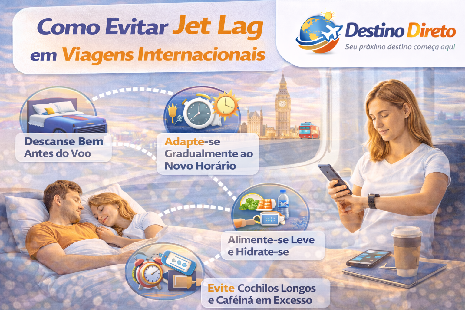 Como Evitar Jet Lag em Viagens Internacionais