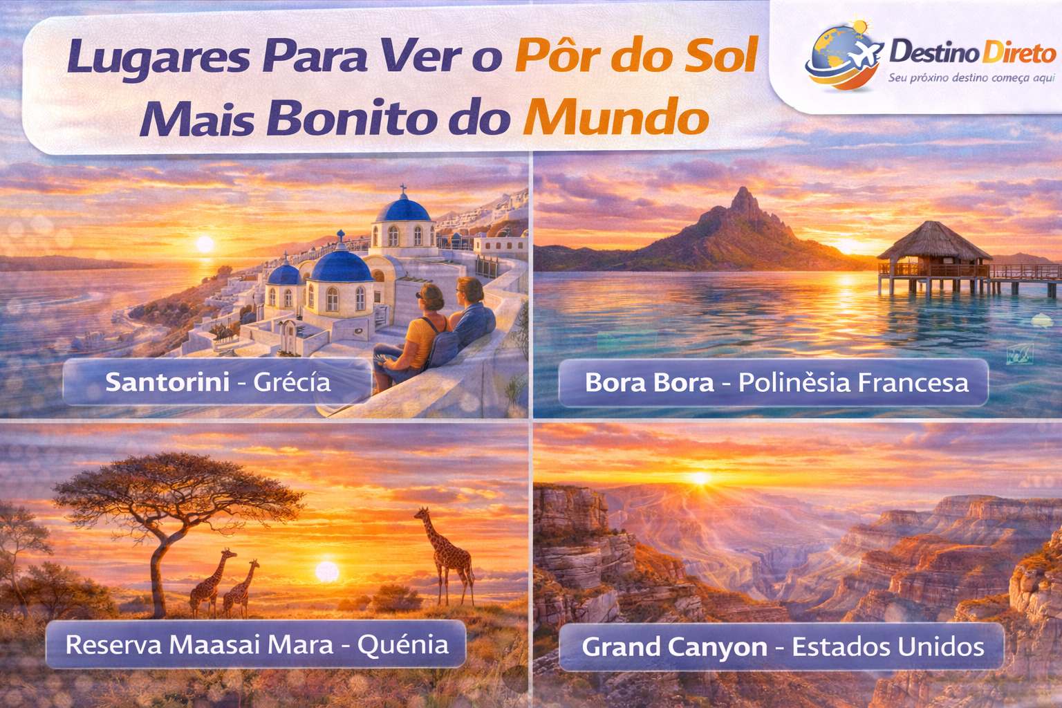 Lugares Para Ver o Pôr do Sol Mais Bonito do Mundo