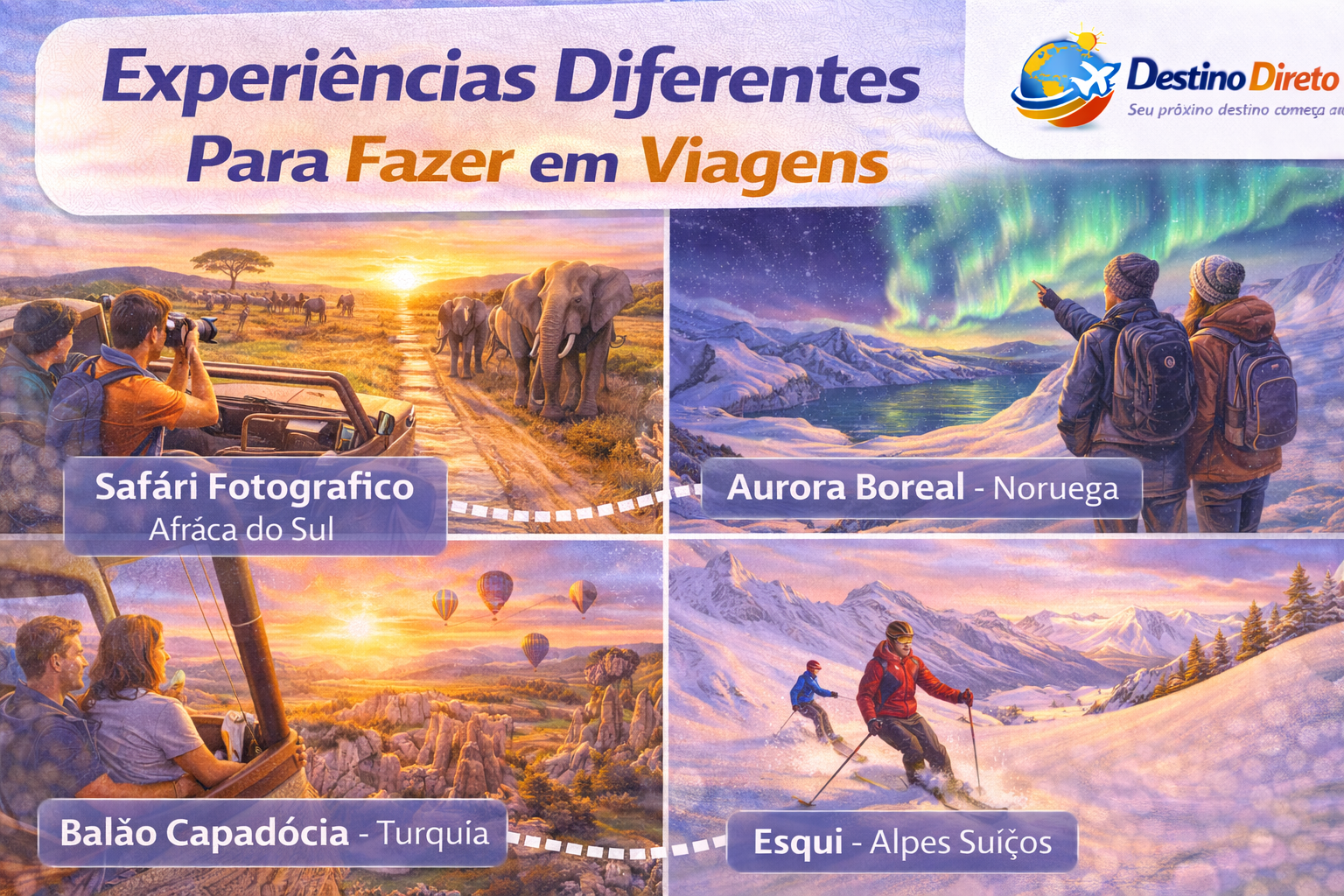 Experiências Diferentes Para Fazer em Viagens